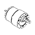 Motor with Round Spur Gearbox