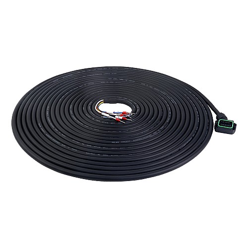 10m(393.7") Motor Cable with Connector for A6 Series 17-bit Servo Motor with Brake