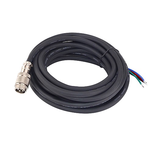 4.7m(185) AWG18 Motor Extension Cable with GX16 Aviation Connector for Nema 34 Closed Loop Stepper Motors - CM5M-18 | StepperOnline AU