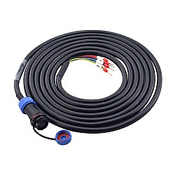 3m(118.11") 4-PIN Motor Extension Cable with IP65 Aviation Connector for T6 Series 17-bit Servo Motor