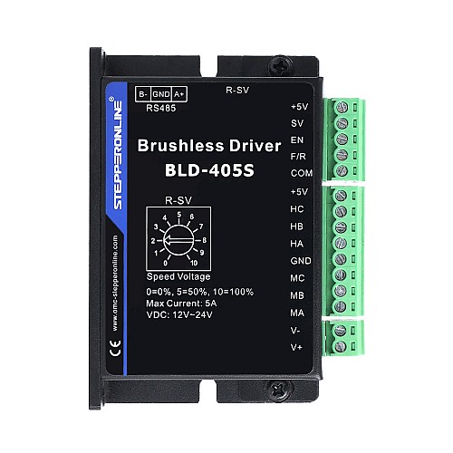 Digital Brushless DC Motor Driver 12V-36VDC Max 5.0A 120W - BLD-405S | StepperOnline AU