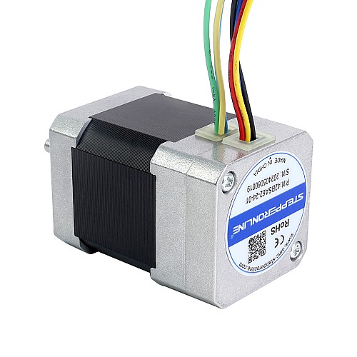 24V 3000RPM 0.16Nm 50W 3.30A 42x42x62mm Brushless DC Motor - 42BSA62-24-01 | StepperOnline AU