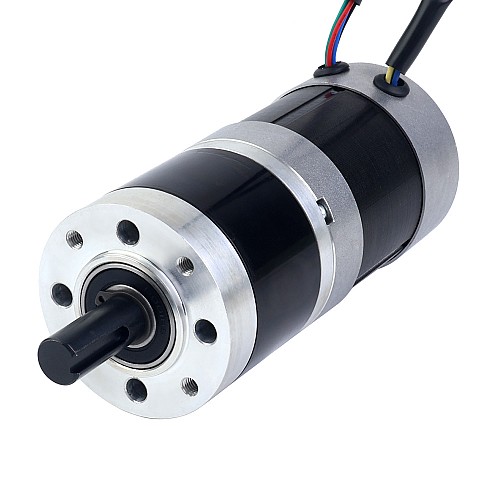 24V 101W Round Geared Brushless DC Motor 6.90Nm(977.12oz.in) 27:1 Round Planetary Gearbox