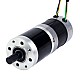 24V 101W Round Geared Brushless DC Motor 11.42Nm(1617.20oz.in) 51:1 Round Planetary Gearbox - 57BYA74-24-01-PG51 | StepperOnline