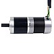 24V 101W Round Geared Brushless DC Motor 11.42Nm(1617.20oz.in) 51:1 Round Planetary Gearbox - 57BYA74-24-01-PG51 | StepperOnline