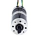 24V 101W Round Geared Brushless DC Motor 11.42Nm(1617.20oz.in) 51:1 Round Planetary Gearbox - 57BYA74-24-01-PG51 | StepperOnline