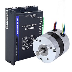 Brushless DC Motor & Driver Kit 67W 24V 4000RPM 0.16Nm(22.66oz.in)