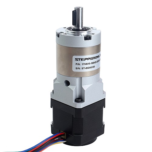 Nema 17 Stepper Motor with High Precision Gearbox Gear Ratio 50:1 & Magnetic Encoder 1000PPR(4000CPR) - 17HS15-1684D-EG50-AR4 | StepperOnline AU