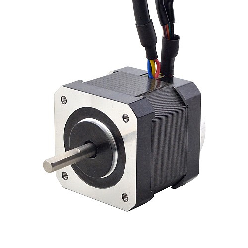 Nema 17 Closed Loop Stepper Motor 45Ncm(63.7oz.in) with Magnetic Encoder 1000PPR(4000CPR) - 17HS15-1504-ME1K | StepperOnline AU