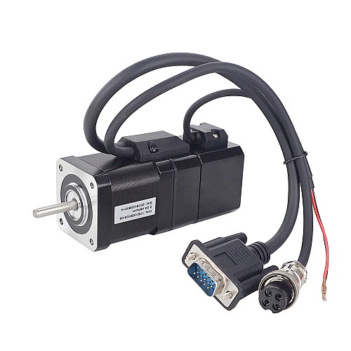 P Series Nema 17 Closed Loop Stepper Motor 48Ncm(67.99oz.in) with Electromagnetic Brake - 17E1KBK05-05 | StepperOnline AU