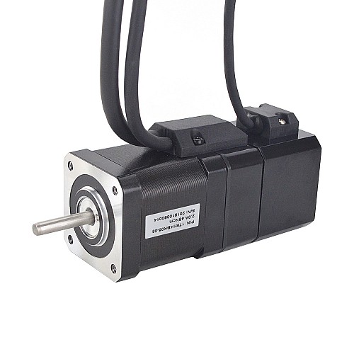 P Series Nema 17 Closed Loop Stepper Motor 48Ncm(67.99oz.in) with Electromagnetic Brake - 17E1KBK05-05 | StepperOnline AU