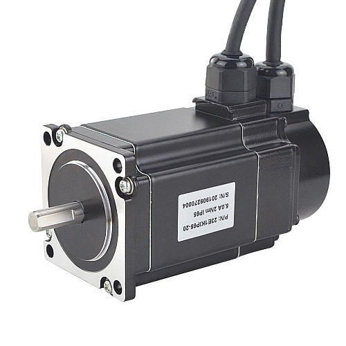 P Series IP65 Waterproof Nema 23 Closed Loop Stepper Motor 2Nm(283.22oz.in) with Encoder 1000PPR(4000CPR) - 23E1KIP65-20 | StepperOnline AU