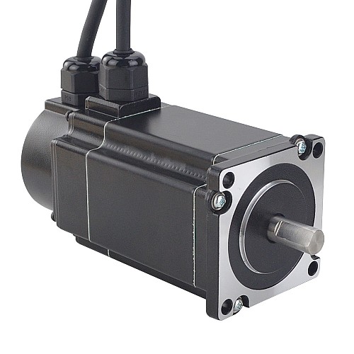 P Series IP65 Waterproof Nema 24 Closed Loop Stepper Motor 3Nm(424.92oz.in) with Encoder 1000PPR(4000CPR) - 24E1KIP65-30 | StepperOnline AU