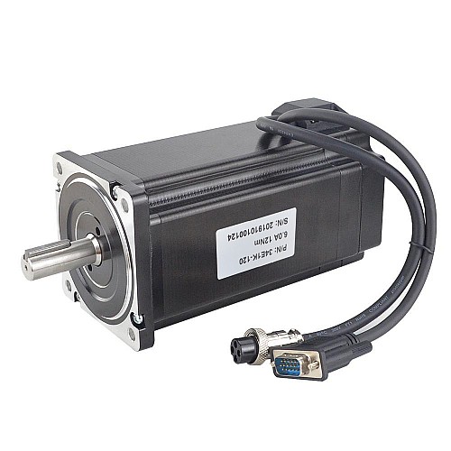 P Series Nema 34 Closed Loop Stepper Motor 12Nm(1699.34oz.in) with Encoder 1000PPR(4000CPR) - 34E1K-120 | StepperOnline AU