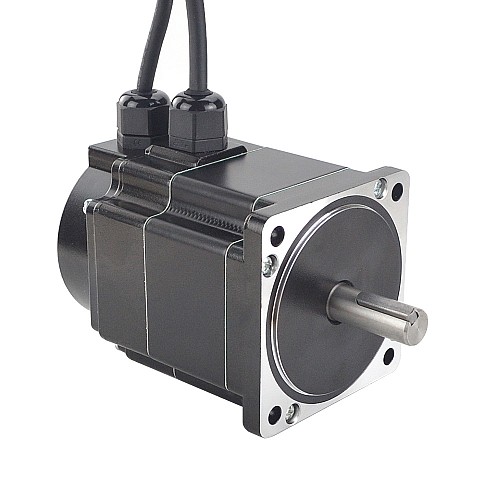 P Series IP65 Waterproof Nema 34 Closed Loop Stepper Motor 4.5Nm(637.38oz.in) with Encoder 1000PPR(4000CPR) - 34E1KIP65-45 | StepperOnline AU