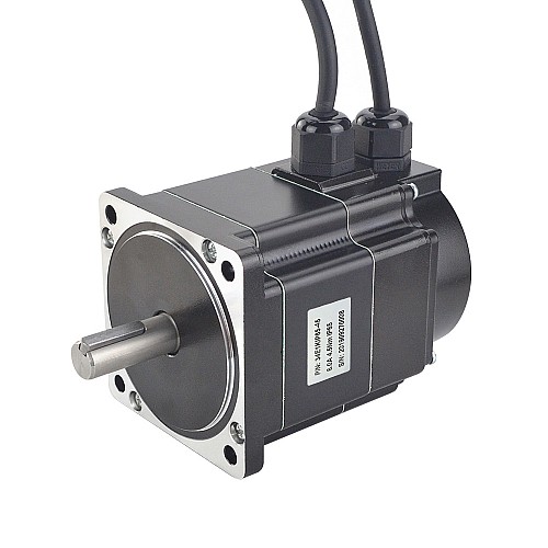 P Series IP65 Waterproof Nema 34 Closed Loop Stepper Motor 4.5Nm(637.38oz.in) with Encoder 1000PPR(4000CPR) - 34E1KIP65-45 | StepperOnline AU