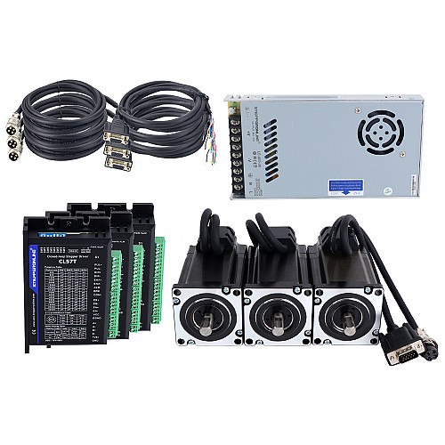 TS Series 3 Axis 3.0Nm(424.83oz.in) Nema 24 Closed Loop Stepper Kit w/ Power Supply - 3-CLTS30-V41 | StepperOnline AU