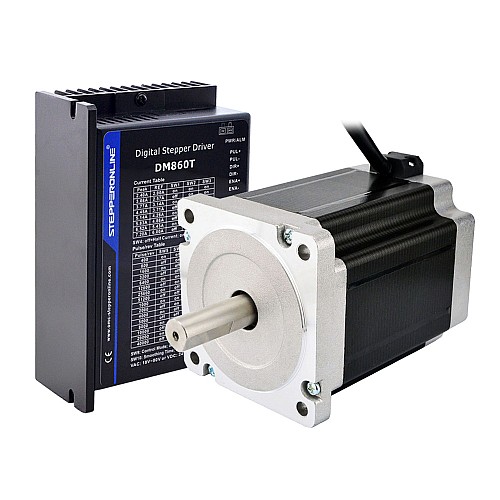 1 Axis Stepper CNC Kit 8.5Nm(1204oz.in) Nema 34 Stepper Motor & Driver - 1-DM860T-34HS46 | StepperOnline AU