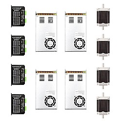 4 Axis CNC Router Kit 8.5Nm(1204oz.in) Nema 34 Stepper Motor & Driver