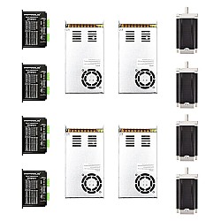 4 Axis CNC Router Kit 13.0Nm(1841oz.in) Nema 34 Stepper Motor & Driver