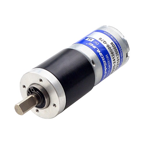 Brushed 12V DC Gear Motor 1.6Kg.cm/59RPM w/ 76:1 Planetary Gearbox - PA25-24126000-G76 | StepperOnline AU