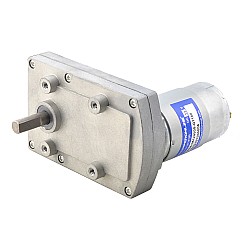 Brushed 12V DC Gear Motor 60Kg.cm/3.5RPM w/ 1166:1 Rectangular Spur Gearbox