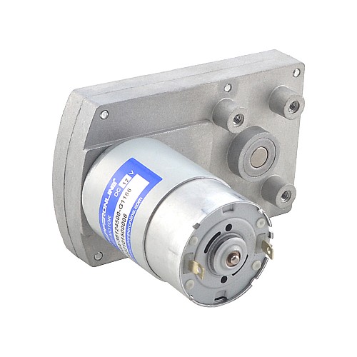 Brushed 12V DC Gear Motor 60Kg.cm/3.5RPM w/ 1166:1 Rectangular Spur Gearbox - FGA-36124500-G1166 | StepperOnline AU