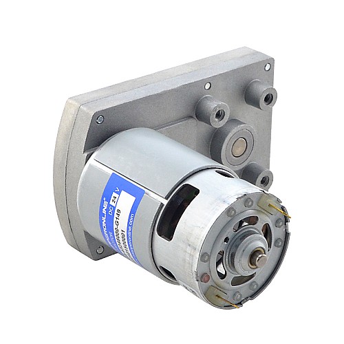 Brushed 24V DC Gear Motor 100Kg.cm/32RPM w/ 149:1 Rectangular Spur Gearbox - FGA-43246000-G149 | StepperOnline AU