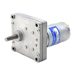 Brushed 12V DC Gear Motor 35Kg.cm/5.7RPM w/ 392:1 Rectangular Spur Gearbox