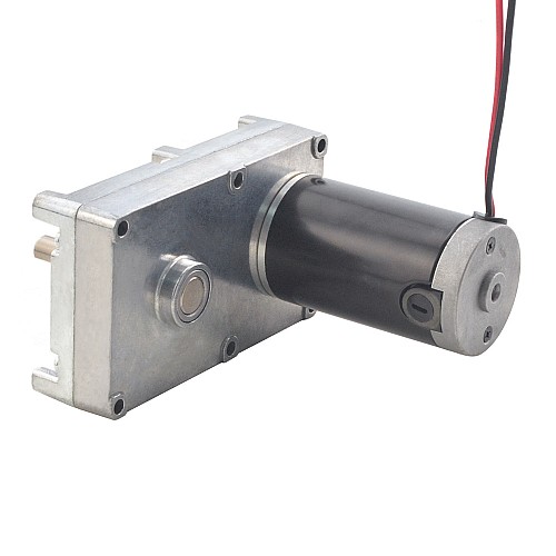 Brushed 12V DC Gear Motor 160Kg.cm/9RPM w/ 390:1 Rectangular Spur Gearbox - FGE-45124500-G390 | StepperOnline AU