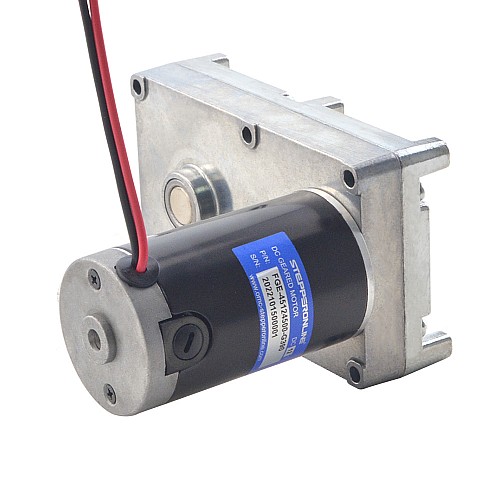 Brushed 12V DC Gear Motor 160Kg.cm/9RPM w/ 390:1 Rectangular Spur Gearbox - FGE-45124500-G390 | StepperOnline AU