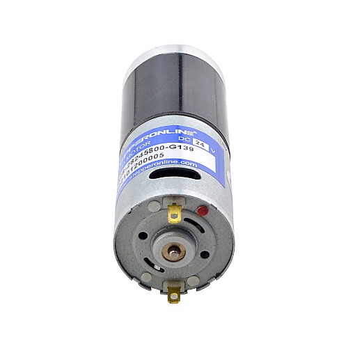 Brushed 24V DC Gear Motor 5.1Kg.cm/33RPM w/ 139:1 Planetary Gearbox - PA28-28245800-G139 | StepperOnline AU