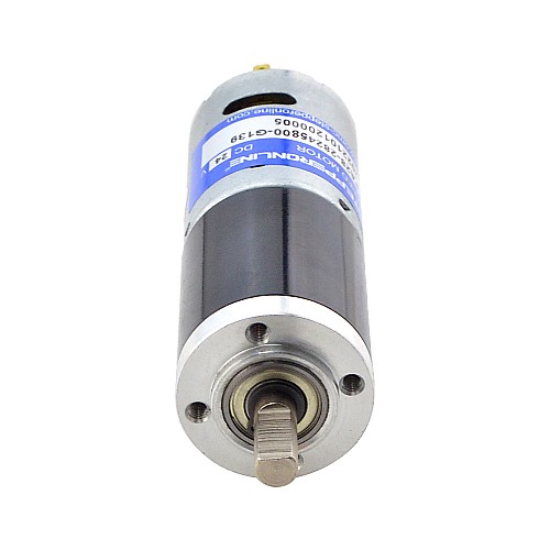 Brushed 24V DC Gear Motor 5.1Kg.cm/33RPM w/ 139:1 Planetary Gearbox - PA28-28245800-G139 | StepperOnline AU