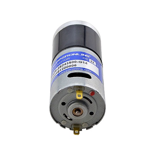 Brushed 24V DC Gear Motor 0.57Kg.cm/334RPM w/ 13.7:1 Planetary Gearbox - PA28-28245800-G14 | StepperOnline AU