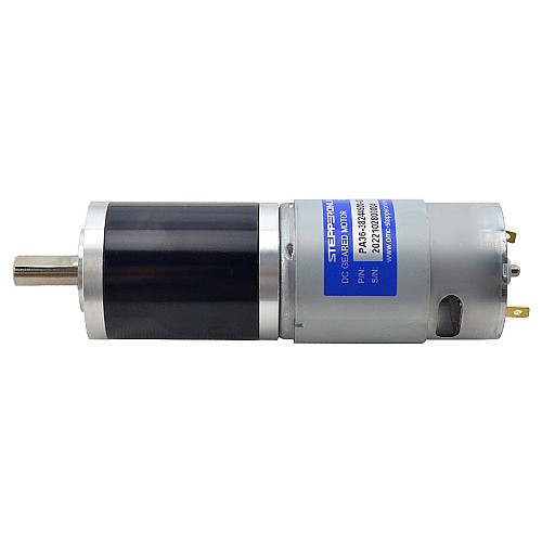 Brushed 24V DC Gear Motor 30Kg.cm/4.6RPM w/ 720:1 Planetary Gearbox - PA36-38244500-G720 | StepperOnline AU