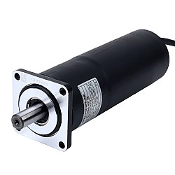 Brushed 24V DC Gear Motor 5Nm(708.06oz.in) 100RPM w/ 18:1 Planetary Gearbox IP66 155°C[311°F]