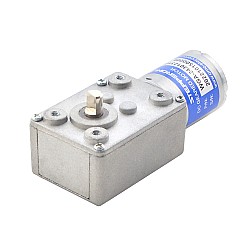 Brushed 12V DC Gear Motor 3Kg.cm/3RPM w/ 828:1 Worm Gearbox