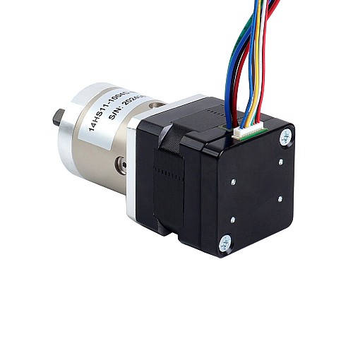 Nema 14 Stepper Motor with Planetary Gearbox Gear Ratio 19:1 & Magnetic Encoder 1000PPR(4000CPR) - 14HS11-1004D-ME1K-PG19 | StepperOnline AU