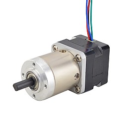 Nema 14 Dual Shaft Stepper Motor Bipolar L=28mm w/ Gear Ratio 19:1 Planetary Gearbox 9.5mm Rear Shaft Length