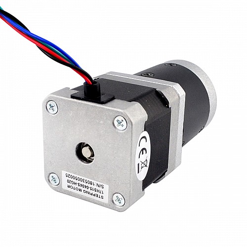 Nema 17 Stepper Motor L=39mm Gear Ratio 20:1 High Precision Planetary Gearbox - 17HS15-0404S-HG20 | StepperOnline AU