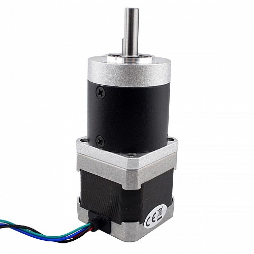 Nema 17 Stepper Motor L=39mm Gear Ratio 20:1 High Precision Planetary Gearbox - 17HS15-0404S-HG20 | StepperOnline AU