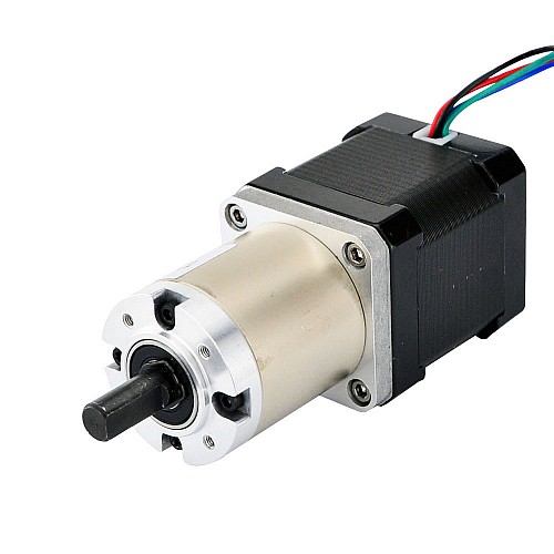 Nema 17 Stepper Motor Bipolar L=48mm w/ Gear Ratio 100:1 Planetary Gearbox - 17HS19-1684S-PG100 | StepperOnline AU