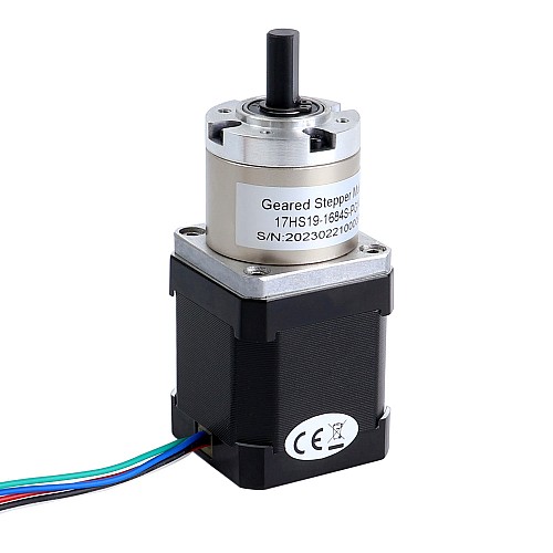 Nema 17 Stepper Motor Bipolar L=48mm w/ Gear Ratio 14:1 Planetary Gearbox - 17HS19-1684S-PG14 | StepperOnline AU