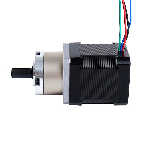 Nema 17 Stepper Motor Bipolar L=48mm w/ Gear Ratio 5:1 Planetary Gearbox - 17HS19-1684S-PG5 | StepperOnline AU