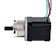 Nema 17 Stepper Motor Bipolar L=48mm w/ Gear Ratio 5:1 Planetary Gearbox - 17HS19-1684S-PG5 | StepperOnline AU