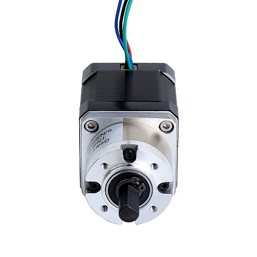 Nema 17 Stepper Motor Bipolar L=48mm w/ Gear Ratio 5:1 Planetary Gearbox - 17HS19-1684S-PG5 | StepperOnline AU