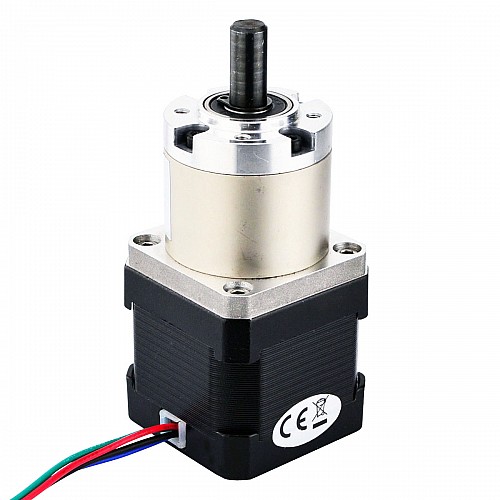 Nema 17 Stepper Motor Bipolar L=40mm w/ Gear Ratio 27:1 Planetary Gearbox - 17HS15-1684S-PG27 | StepperOnline AU