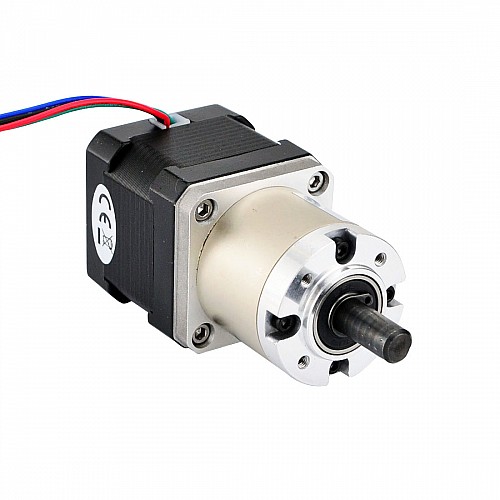 Nema 17 Stepper Motor Bipolar L=40mm w/ Gear Ratio 27:1 Planetary Gearbox - 17HS15-1684S-PG27 | StepperOnline AU