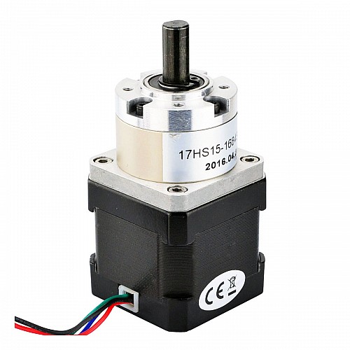 Nema 17 Stepper Motor Bipolar L=40mm w/ Gear Ratio 5:1 Planetary Gearbox - 17HS15-1684S-PG5 | StepperOnline AU