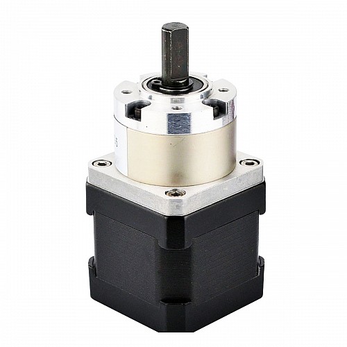 Nema 17 Stepper Motor Bipolar L=40mm w/ Gear Ratio 5:1 Planetary Gearbox - 17HS15-1684S-PG5 | StepperOnline AU